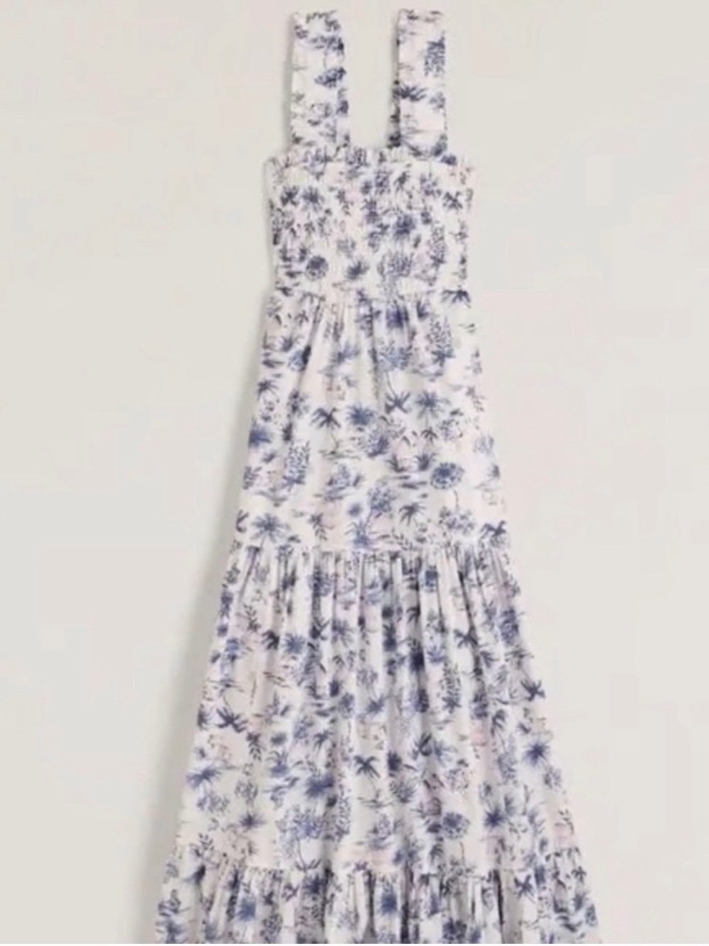 Abercrombie & Fitch Smocked
Floral Blue, White, and Pink Maxi Dress
